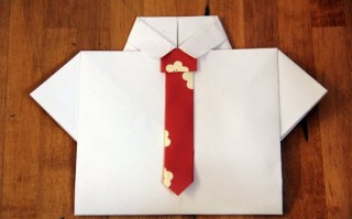 父亲节创意贺卡DIY：手工衬衫领带贺卡制作教程