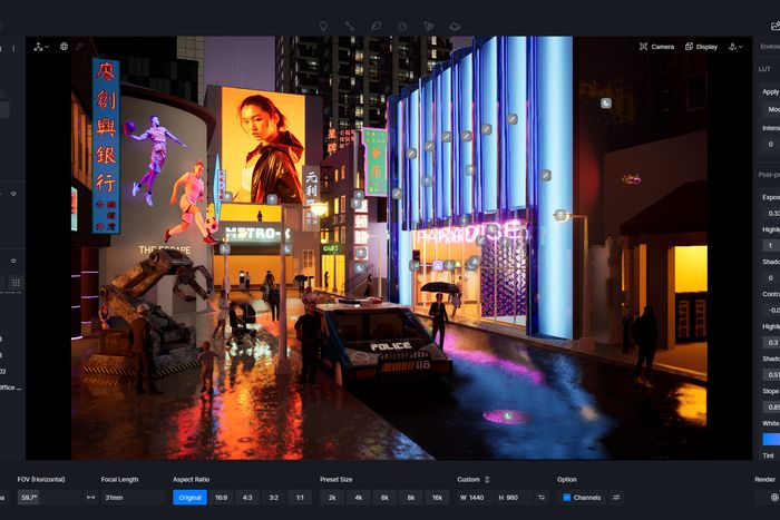 赛博朋克主题乐园设计全解析：从灵感草图到渲染后期的完整创作流程-第10张图片-趣作屋