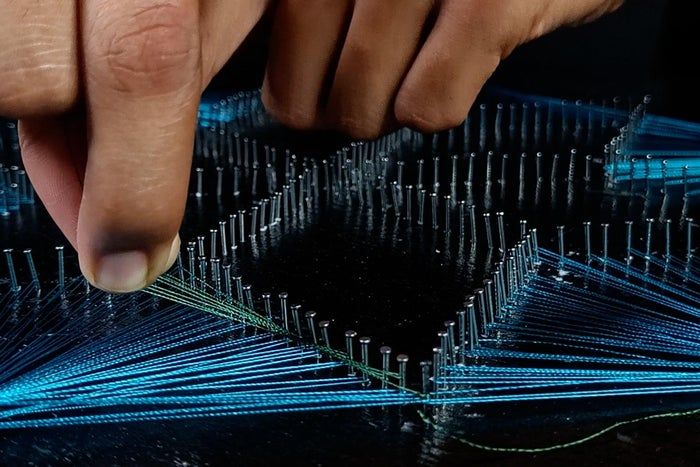 用线做图案的创意手工教程，零基础也能轻松上手-第23张图片-趣作屋