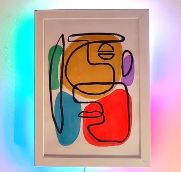 亲手打造立体派互动艺术灯：把毕加索风格变成会变色的智能画作-第2张图片-趣作屋