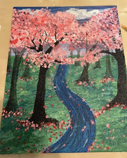 新手也能轻松上手的樱花油画教程-第25张图片-趣作屋