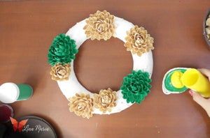 低成本开心果壳圣诞花环DIY教程-第23张图片-趣作屋