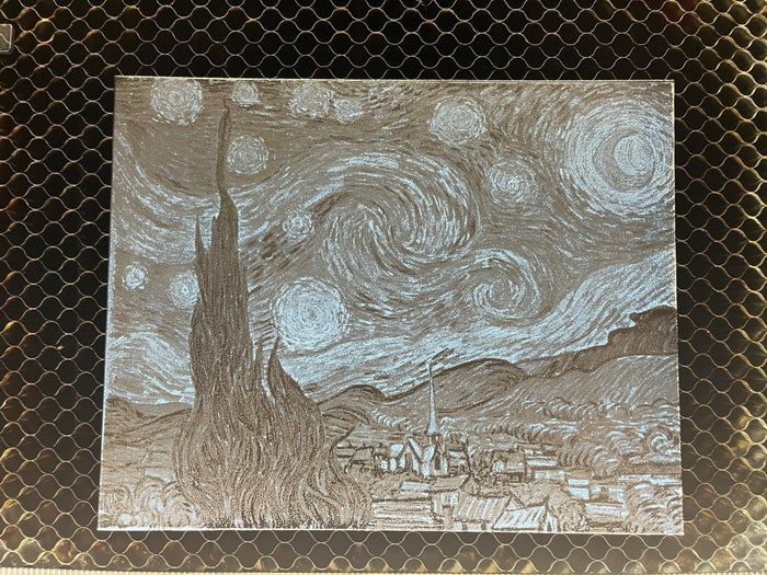 用激光雕刻打造独一无二的艺术画，低成本手工创意教程-第12张图片-趣作屋