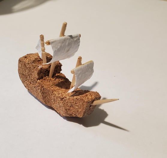 用软木塞低成本DIY海盗船模型，还能浮在水上！-第7张图片-趣作屋