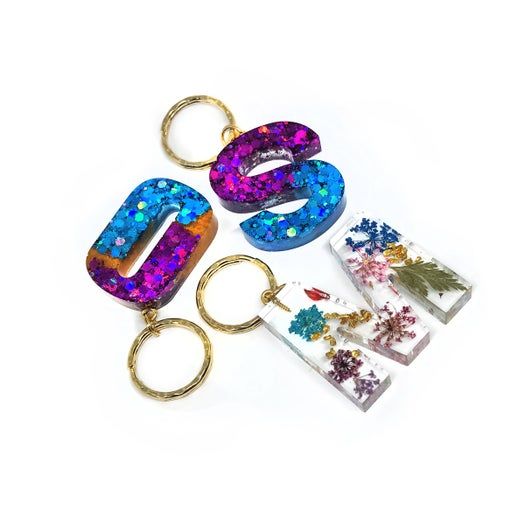 手工制作闪亮树脂字母钥匙扣教程-第1张图片-趣作屋