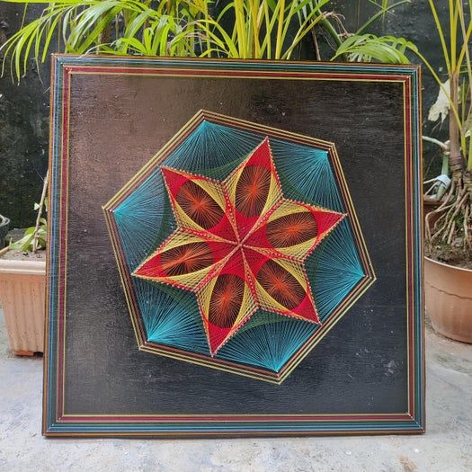 用线做图案的创意手工教程，零基础也能轻松上手-第43张图片-趣作屋