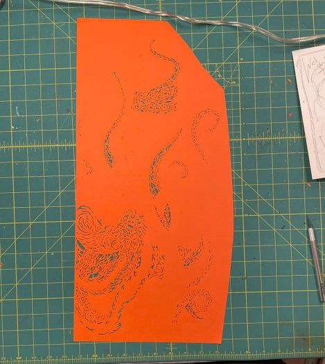 环保主题剪纸艺术教程：用减法创作海洋警示作品-第7张图片-趣作屋