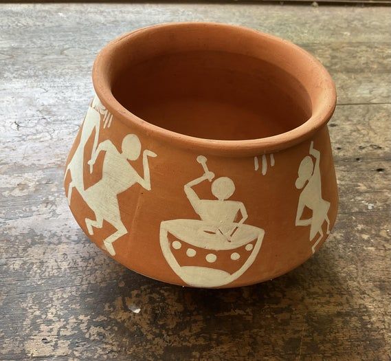 手工绘制Warli文化陶罐教程，传承古老艺术-第18张图片-趣作屋