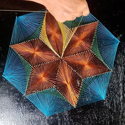 用线做图案的创意手工教程，零基础也能轻松上手-第32张图片-趣作屋