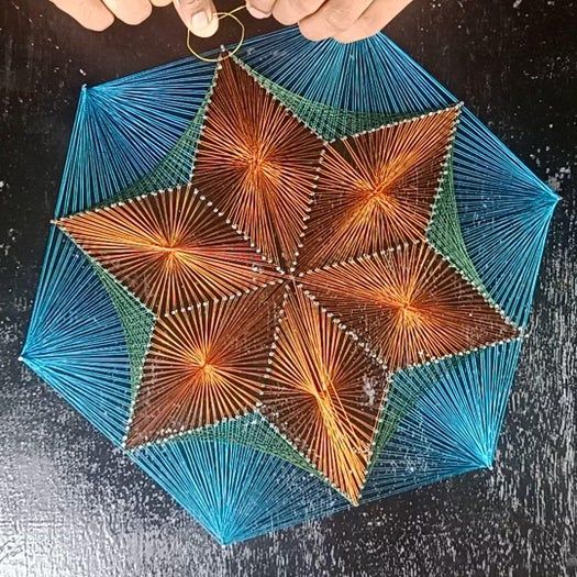 用线做图案的创意手工教程，零基础也能轻松上手-第29张图片-趣作屋