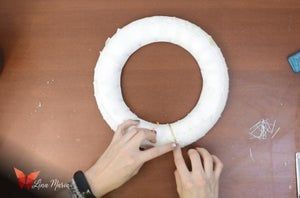 低成本开心果壳圣诞花环DIY教程-第10张图片-趣作屋