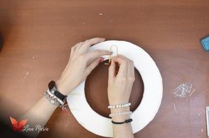 低成本开心果壳圣诞花环DIY教程-第9张图片-趣作屋