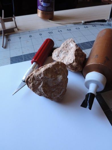 超简单手工建筑模型教程：用石头DIY迷你风车和灯塔-第6张图片-趣作屋