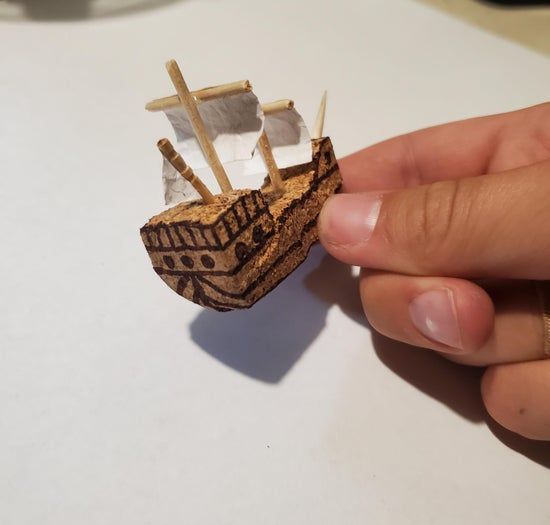 用软木塞低成本DIY海盗船模型，还能浮在水上！-第8张图片-趣作屋