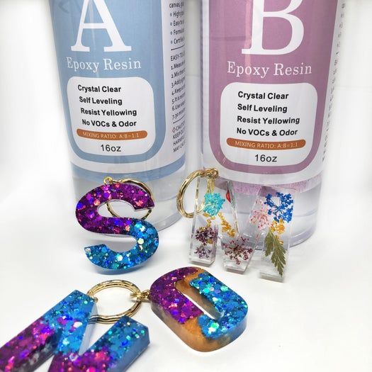 手工制作闪亮树脂字母钥匙扣教程-第3张图片-趣作屋