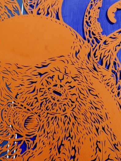 环保主题剪纸艺术教程：用减法创作海洋警示作品-第2张图片-趣作屋