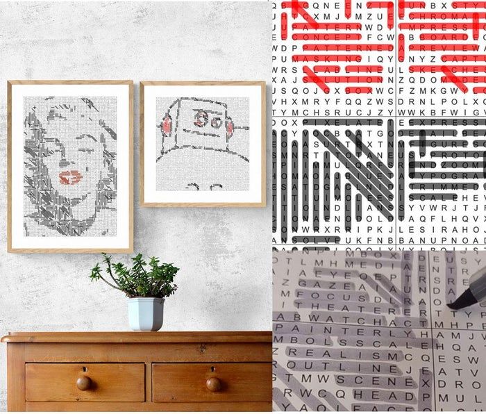 免费可打印的创意解谜游戏教程：用单词揭开隐藏图像-第1张图片-趣作屋