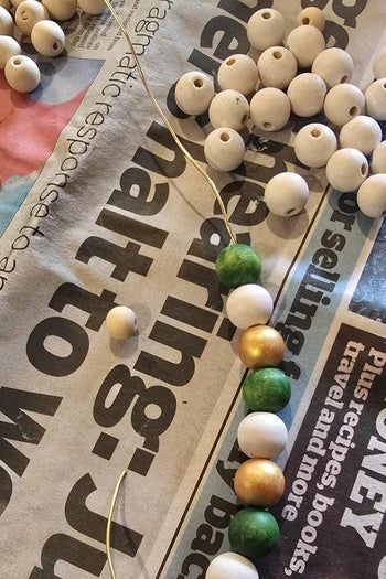 圣帕特里克节手工DIY：幸运流苏珠链挂饰制作教程-第5张图片-趣作屋