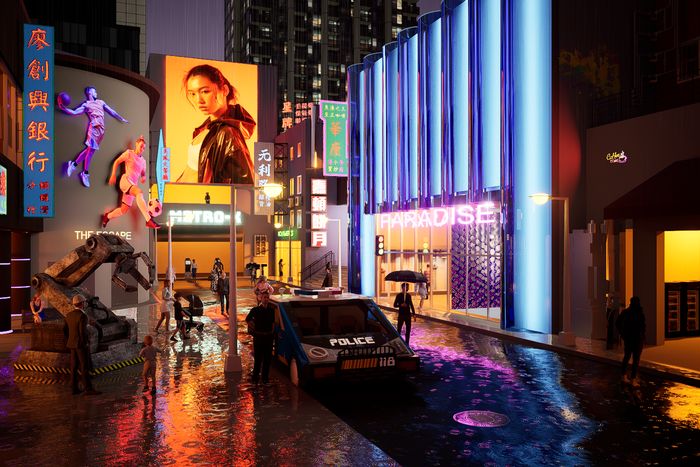 赛博朋克主题乐园设计全解析：从灵感草图到渲染后期的完整创作流程-第12张图片-趣作屋