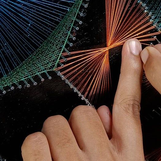 用线做图案的创意手工教程，零基础也能轻松上手-第28张图片-趣作屋