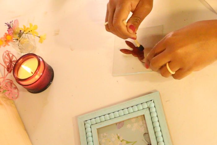 一元店材料DIY春日风格相框手工教程-第12张图片-趣作屋
