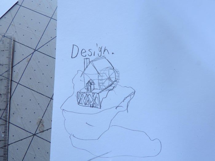 超简单手工建筑模型教程：用石头DIY迷你风车和灯塔-第10张图片-趣作屋