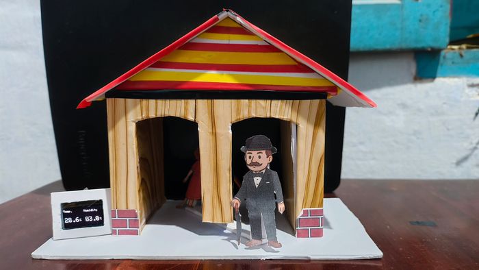 手工制作智能天气小屋教程，结合传统艺术与现代科技-第1张图片-趣作屋