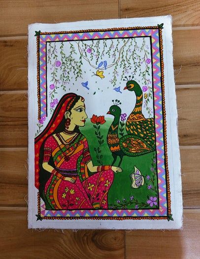 手工制作印度传统融合艺术画教程-第29张图片-趣作屋