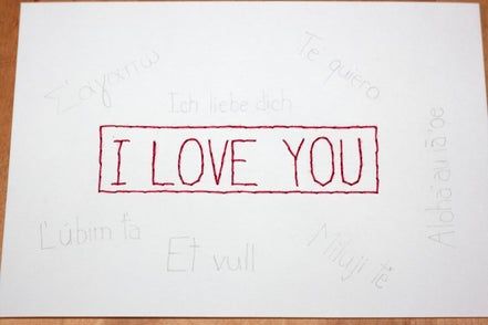 多语言爱心卡片手工制作教程,附详细刺绣步骤-第8张图片-趣作屋 多语言爱心卡片手工制作教程,附详细刺绣步骤-第8张图片-趣作屋