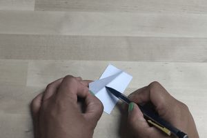 手工拼布风手提包卡片制作教程-第10张图片-趣作屋