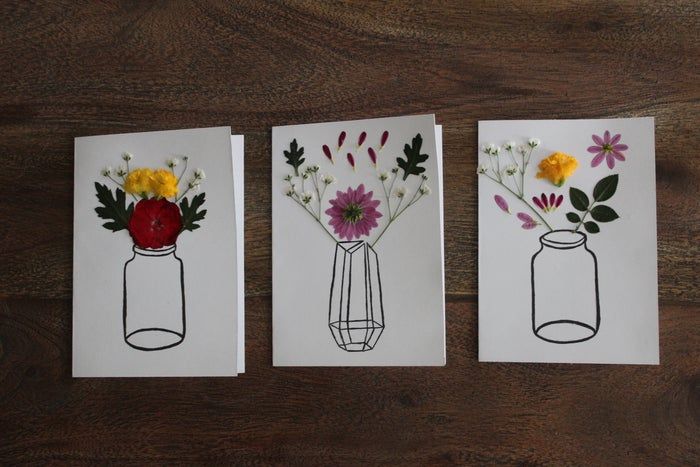 手工压花卡片制作教程，母亲节创意礼物推荐-第15张图片-趣作屋