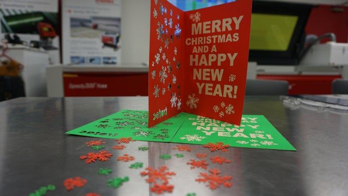 手工圣诞贺卡DIY教程：用激光雕刻机制作独特节日卡片-第1张图片-趣作屋