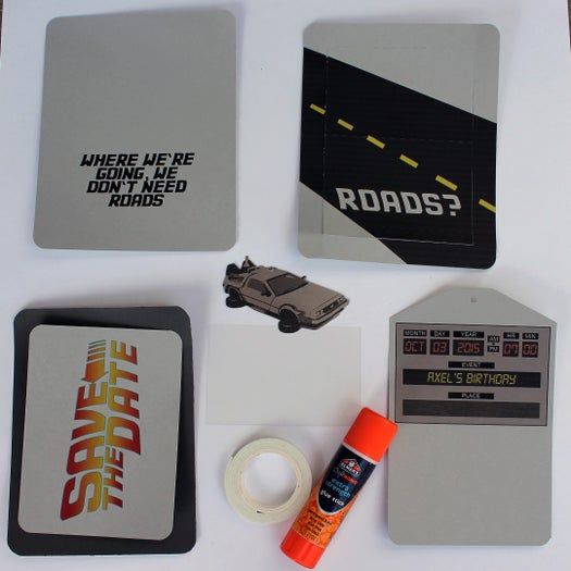 超炫《回到未来》主题卡片DIY教程，轻松制作时光机邀请函-第9张图片-趣作屋