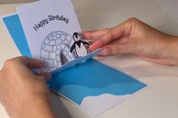 手工制作企鹅贺卡教程，零基础也能轻松上手-第15张图片-趣作屋