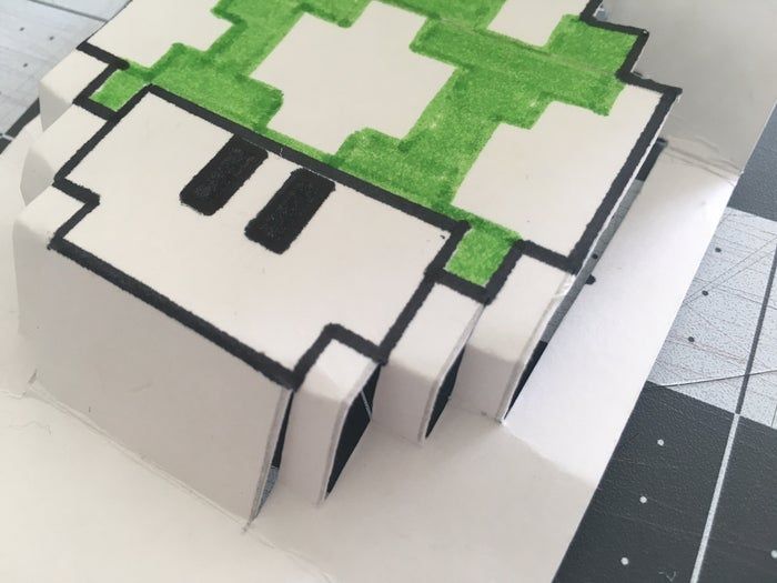 零基础也能做！像素立体贺卡DIY教程-第11张图片-趣作屋