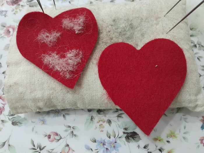 手工制作情人节羊毛心形贺卡和纪念品教程-第18张图片-趣作屋