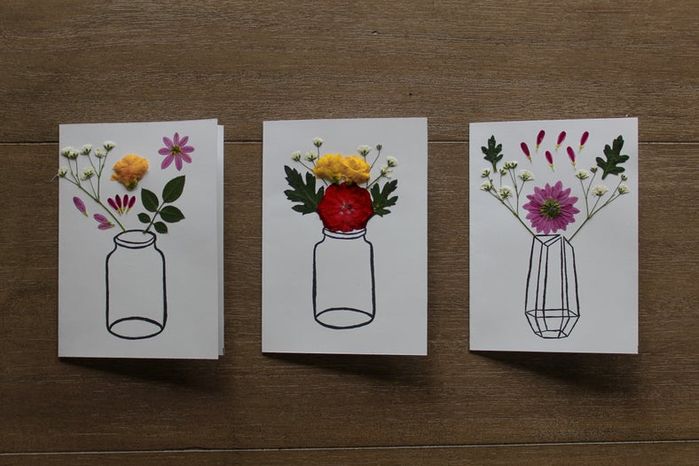 手工压花卡片制作教程，母亲节创意礼物推荐-第20张图片-趣作屋