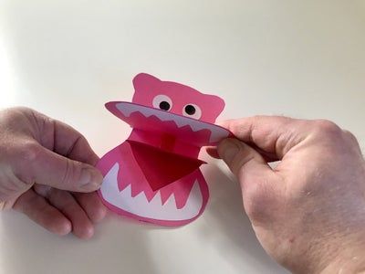 手工制作趣味弹出式河马卡片教程-第2张图片-趣作屋