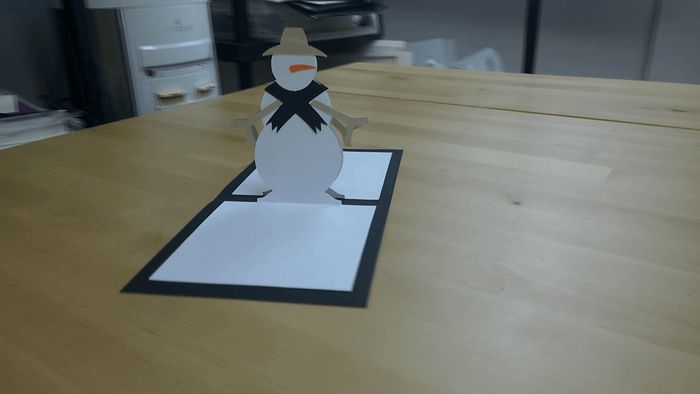 手工制作立体雪人贺卡教程，轻松打造圣诞惊喜-第1张图片-趣作屋