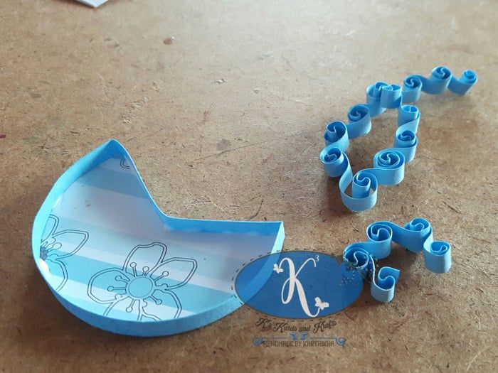 手工制作婴儿主题卷纸贺卡教程-第3张图片-趣作屋