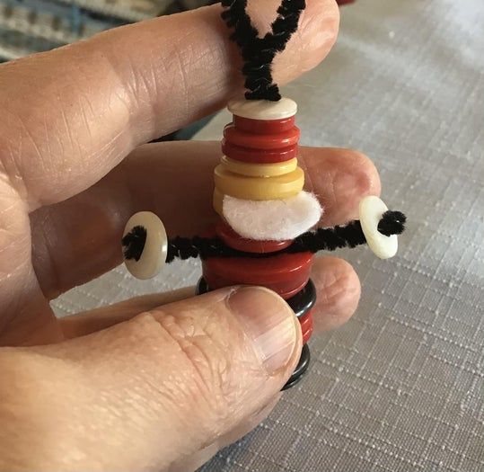 创意手工:低成本制作纽扣圣诞老人与雪人-第22张图片-趣作屋 创意手工:低成本制作纽扣圣诞老人与雪人-第22张图片-趣作屋