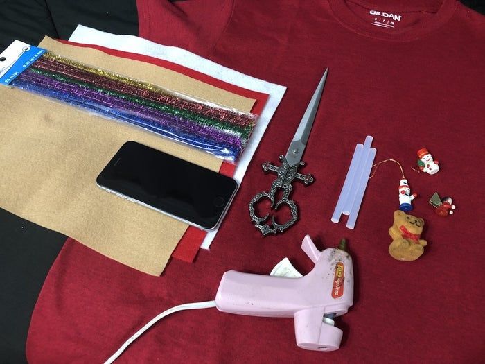 手把手教你DIY圣诞主题丑T恤-第2张图片-趣作屋