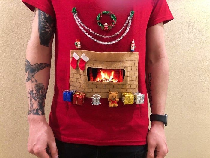 手把手教你DIY圣诞主题丑T恤-第26张图片-趣作屋