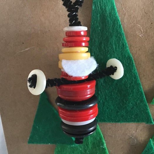 创意手工:低成本制作纽扣圣诞老人与雪人-第12张图片-趣作屋 创意手工:低成本制作纽扣圣诞老人与雪人-第12张图片-趣作屋