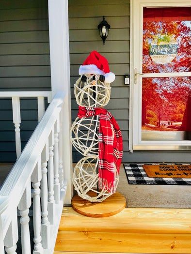 冬季DIY水泥雪人教程：轻松打造冬日装饰-第1张图片-趣作屋