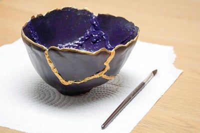 风干黏土手工碗制作与金缮修复全攻略-第27张图片-趣作屋