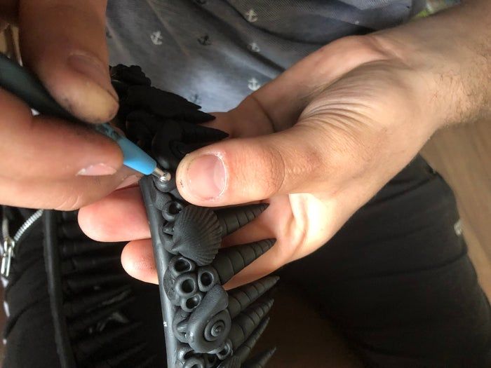 手工制作美人鱼皇冠教程:软陶造型技巧与步骤-第29张图片-趣作屋 手工制作美人鱼皇冠教程:软陶造型技巧与步骤-第29张图片-趣作屋