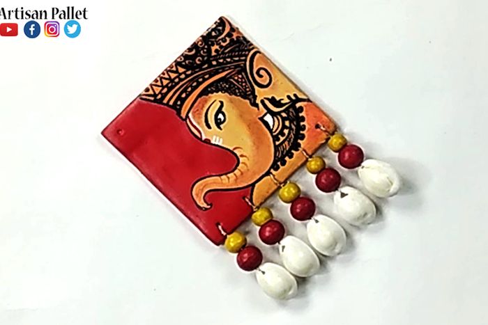 DIY聚合物粘土首饰制作教程——简单易学的手工项链与耳饰套装-第19张图片-趣作屋