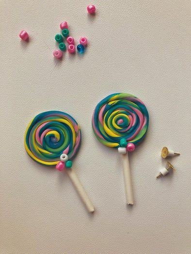 软陶糖果饰品制作教程-亲子DIY手作耳环-第23张图片-趣作屋