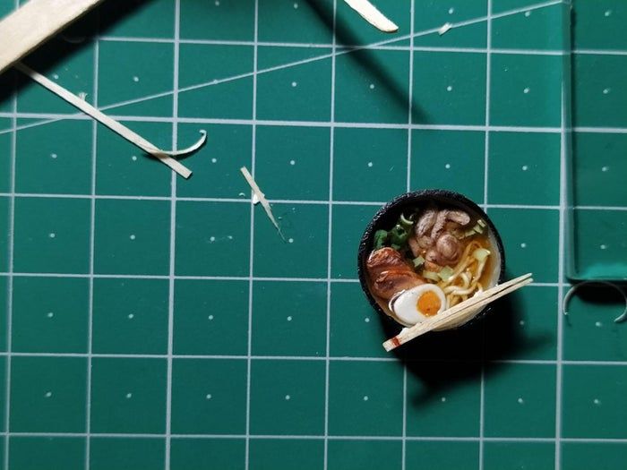 自制黏土微缩拉面碗教程-低成本DIY步骤详解-第24张图片-趣作屋